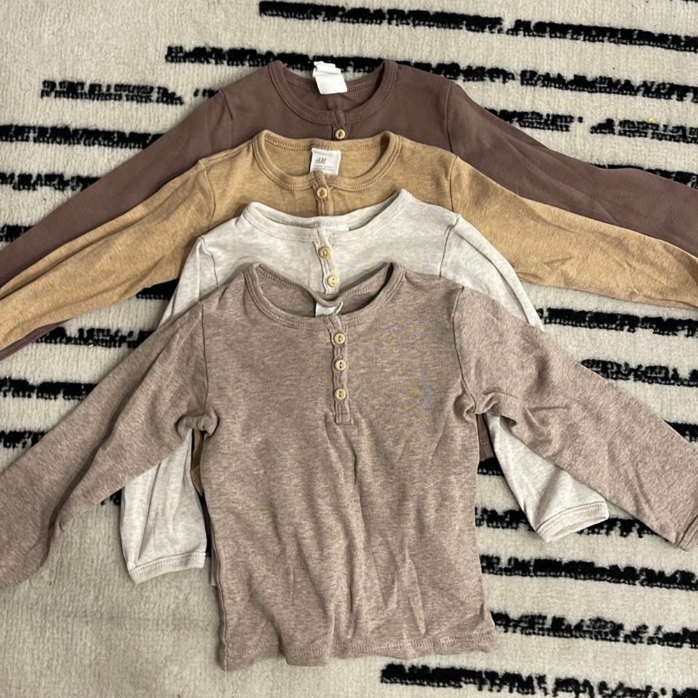 H&M Henley T’s 12M